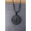 Erkek Kadın Aşk Tılsımı Ve Maton Tetragram İşlemeli Siyah Yassı Snake Zincir Çelik Kolye Erkek Kadın Aşk Tılsımı Ve Maton Tetragram İşlemeli Siyah Yassı Snake Zincir Çelik Kolye