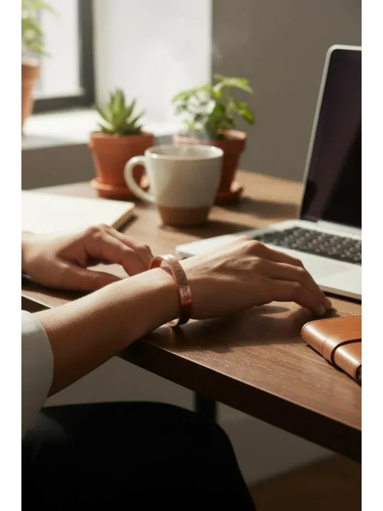 Erkek Kadın Bakır Bileklik - İnce Nazar Ayeti Kalem Suresi Yazılı Erkek Kadın Bileklik Bilezik