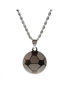 OttoMan Futbol Topu Erkek Çelik Kolye Zincir