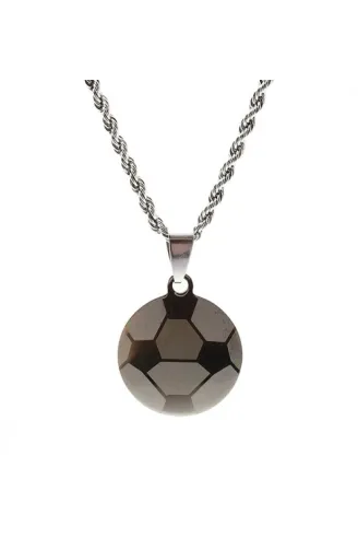 OttoMan Futbol Topu Erkek Çelik Kolye Zincir