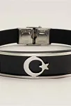 Ay Yıldız Bayraklı Kauçuk Çelik Erkek Bileklik