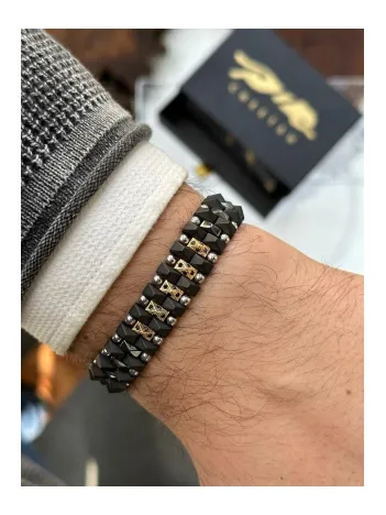 Erkek Doğal Hematit Taşlı Ayarlanabilir Model 2 Doğal Taş Bileklik Erkek Doğal Hematit Taşlı Ayarlanabilir Model 2 Doğal Taş Bileklik