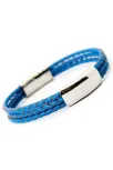 Mavi Basic Deri Örme Çelik İsim Yazılabilir Erkek Bileklik DBLMAVBSC00 Mavi Basic Deri Örme Çelik İsim Yazılabilir Erkek Bileklik DBLMAVBSC00