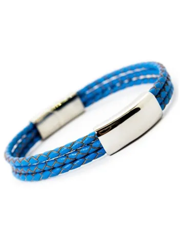 Mavi Basic Deri Örme Çelik İsim Yazılabilir Erkek Bileklik DBLMAVBSC00 Mavi Basic Deri Örme Çelik İsim Yazılabilir Erkek Bileklik DBLMAVBSC00