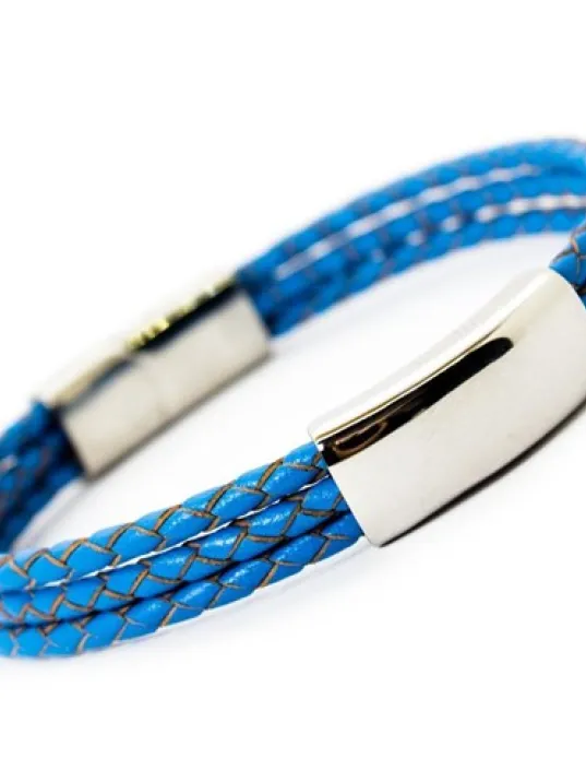 Mavi Basic Deri Örme Çelik İsim Yazılabilir Erkek Bileklik DBLMAVBSC00 Mavi Basic Deri Örme Çelik İsim Yazılabilir Erkek Bileklik DBLMAVBSC00