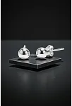 Kadın Gümüş Küpe - 5 mm 925 Ayar Gümüş Top Küpe