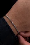 Erkek Gümüş Bileklik - 2.2 mm Tilki Kuyruğu Model Gümüş Bileklik
