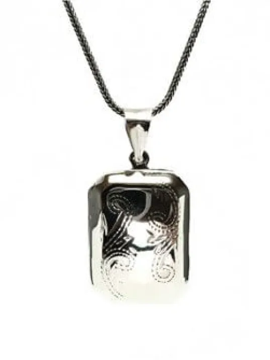 DUA RESİM KONULABİLEN GÜMÜŞ KOLYE ZİNCİR MUSKA