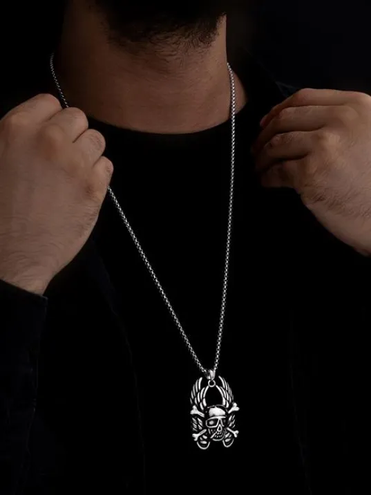 OttoMan Hayalet Sürücü Çelik Erkek Kolye Zincir