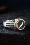 Erkek Gümüş Yüzük - Çift Zirkon Taşlı Zülfikar Kılıcı Model 2 Erkek Yüzük Erkek Gümüş Yüzük - Çift Zirkon Taşlı Zülfikar Kılıcı Model 2 Erkek Yüzük