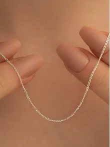 Kadın Gümüş Kolye - 925 Ayar 1 mm Gurmet Model Gümüş Kadın Kolye