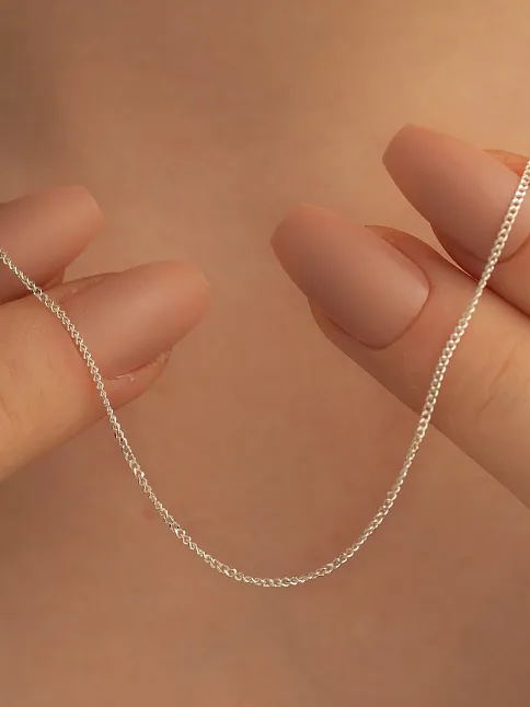 Kadın Gümüş Kolye - 925 Ayar 1 mm Gurmet Model Gümüş Kadın Kolye