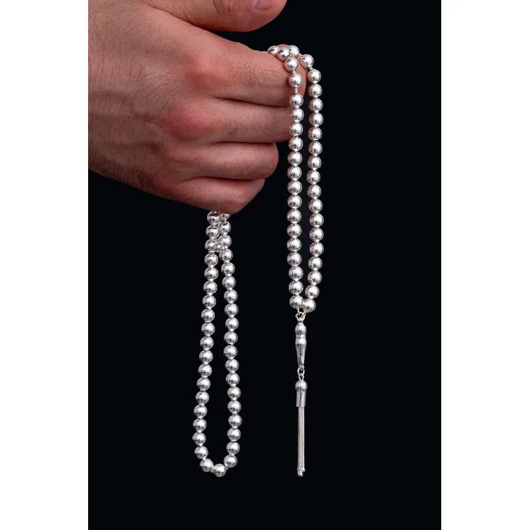 Erkek Gümüş Tespih - Düz Küre 99’luk Namaz Tespihi Gümüş Tespih Erkek Gümüş Tespih - Düz Küre 99’luk Namaz Tespihi Gümüş Tespih