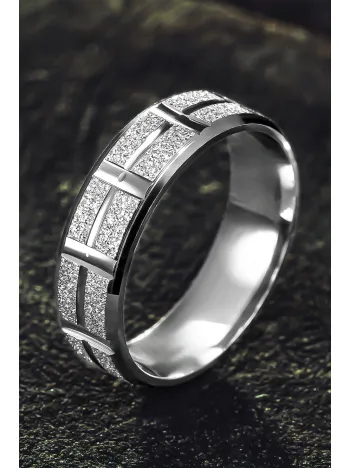 Erkek Gümüş Alyans - İşlemeli Parlak 925 Ayar Erkek Yüzük Erkek Gümüş Alyans - İşlemeli Parlak 925 Ayar Erkek Yüzük