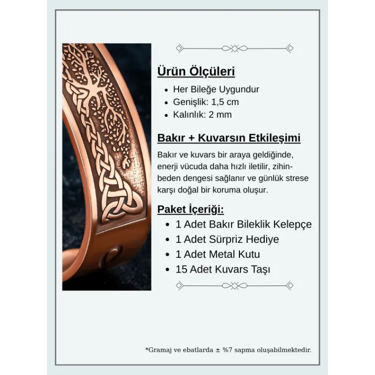 Erkek Bakır Bileklik - Viking Hayat Ağacı - YGGDRASİLL İskandinav Mitolojisi Erkek Kelepçe Bileklik Erkek Bakır Bileklik - Viking Hayat Ağacı - YGGDRASİLL İskandinav Mitolojisi Erkek Kelepçe Bileklik