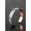 Kadın Bakır Bileklik Yüzük Set - Eyes Model Özel Baskı Metal Kutu Ve Kuvars Taşı Kadın Bakır Bileklik Yüzük Set - Eyes Model Özel Baskı Metal Kutu Ve Kuvars Taşı