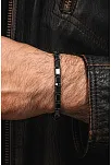 Erkek Kadın Doğal Taş Bileklik - Siyah Hematit Doğal Taşlı Makrome Model 5 Unisex Bileklik