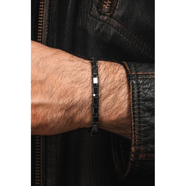 Erkek Kadın Doğal Taş Bileklik - Siyah Hematit Doğal Taşlı Makrome Model 5 Unisex Bileklik Erkek Kadın Doğal Taş Bileklik - Siyah Hematit Doğal Taşlı Makrome Model 5 Unisex Bileklik