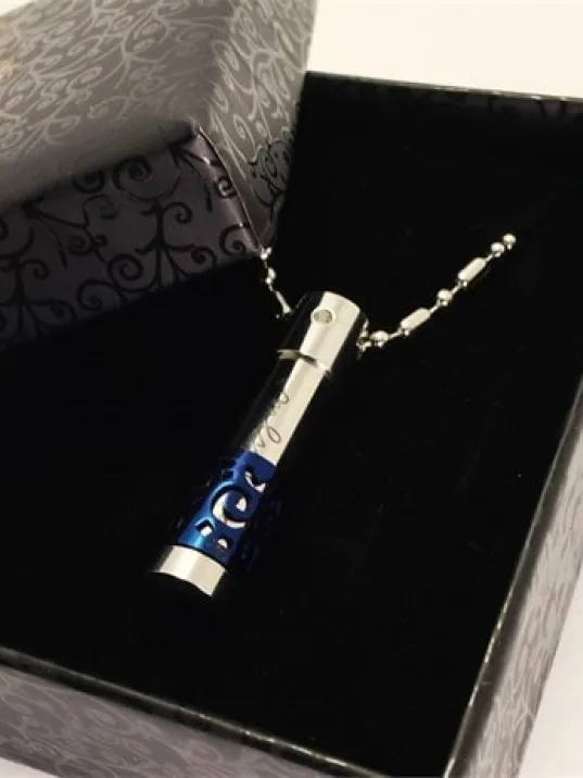 Açılabilen Silindir Tüp Paslanmaz Çelik Bayan Kolye