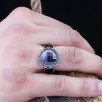 Yuvarlak Siyah Oniks Taşlı Kristal Kesim Özel Seri Erkek Gümüş Yüzük Yuvarlak Siyah Oniks Taşlı Kristal Kesim Özel Seri Erkek Gümüş Yüzük