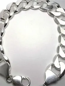 GURMET GÜMÜŞ ERKEK BİLEKLİK KÜNYE DEVASA 64gr