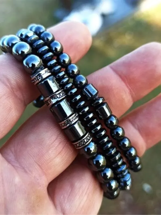 Erkek 3 lü Doğaltaş Bileklik