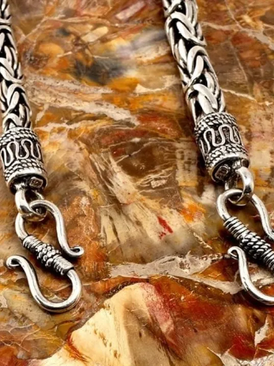 Kancalı Kral Zincir Gümüş Erkek Bileklik Künye İtalyan Model Kancalı Kral Zincir Gümüş Erkek Bileklik Künye İtalyan Model