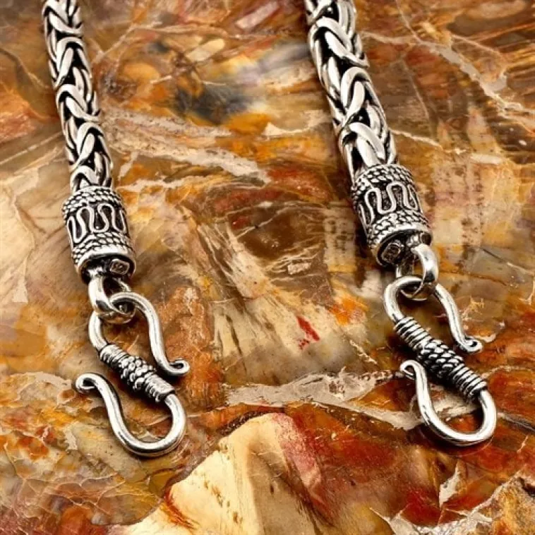 Kancalı Kral Zincir Gümüş Erkek Bileklik Künye İtalyan Model Kancalı Kral Zincir Gümüş Erkek Bileklik Künye İtalyan Model
