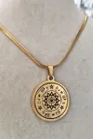 Rufai Gülü Altın Kaplama Çelik Kolye Zincir Cklrufalgul-alt