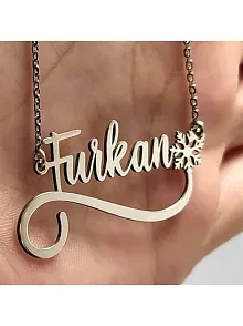 Kişiye Özel Tasarım Kartanesi Bayan Gümüş Kolye