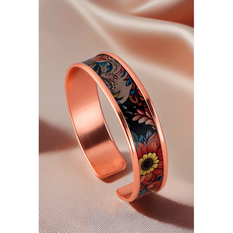 Kadın Bakır Bileklik Yüzük Set - Ahri Model Özel Baskı Metal Kutu Ve Kuvars Taşı Kadın Bakır Bileklik Yüzük Set - Ahri Model Özel Baskı Metal Kutu Ve Kuvars Taşı