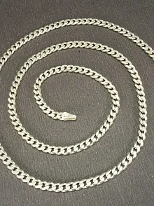 Gümüş Erkek Kolye Zincir 3,5mm Gurmet İnce Model