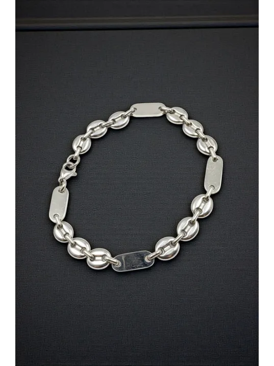 Erkek Çelik Bileklik - Gemici Model Plaka Erkek Çelik Bileklik Erkek Çelik Bileklik - Gemici Model Plaka Erkek Çelik Bileklik