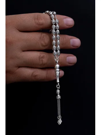 Gümüş Tespih Delikli Ortaboy 15gr