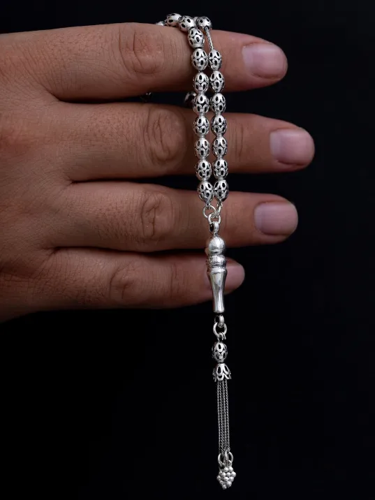 Gümüş Tespih Delikli Ortaboy 15gr