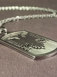 OttoMan Arnavut Kartalı Çelik Erkek Kolye Zincir