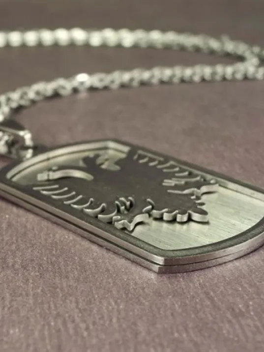 OttoMan Arnavut Kartalı Çelik Erkek Kolye Zincir