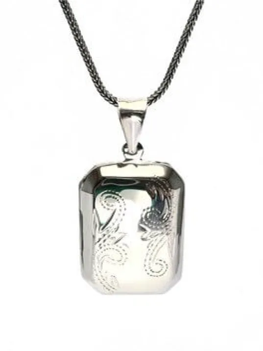 DUA RESİM KONULABİLEN GÜMÜŞ KOLYE ZİNCİR MUSKA