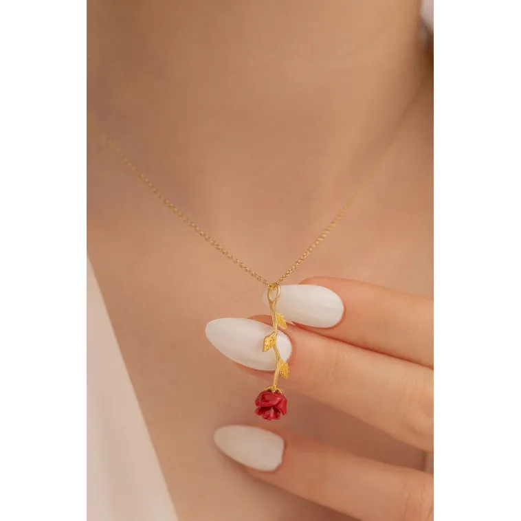 Ters Gül Model 2 Rose Renk Gümüş Kolye Gkltrsgulm1-ros Ters Gül Model 2 Rose Renk Gümüş Kolye Gkltrsgulm1-ros