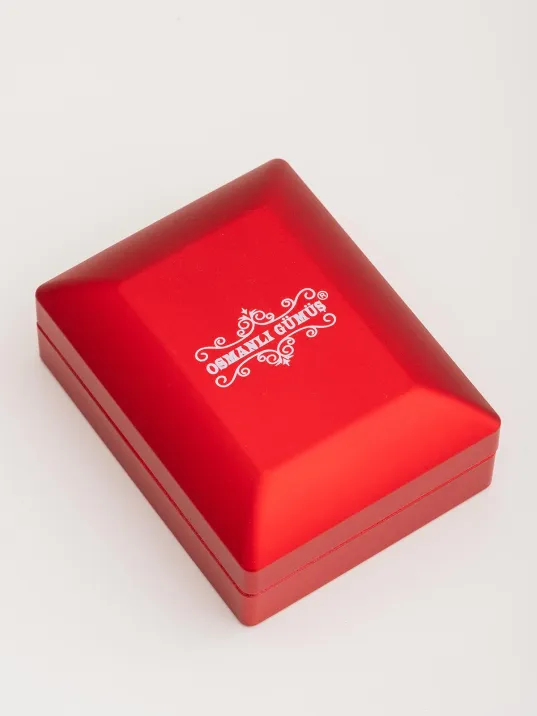 Işıklı Lüks Kırmızı Kolye Kutusu