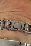 Bisiklet Motosiklet Zinciri Erkek Çelik Bileklik Çift Sıra Kalın Model