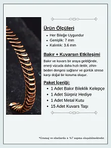 Saf Bakır Bileklik Burgu Örgü Sarım Model Metal Kutu Doğal Taşlar Kadın Erkek Bilezik Saf Bakır Bileklik Burgu Örgü Sarım Model Metal Kutu Doğal Taşlar Kadın Erkek Bilezik
