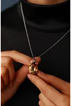 Kadın Gümüş Kolye - Zultanit Taşlı Damla Model Gümüş Kadın Kolye