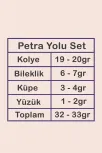 Petra Su Yolu Gümüş Bayan Set - Kolye, Bileklik, Küpe, Yüzük Petra Su Yolu Gümüş Bayan Set - Kolye, Bileklik, Küpe, Yüzük