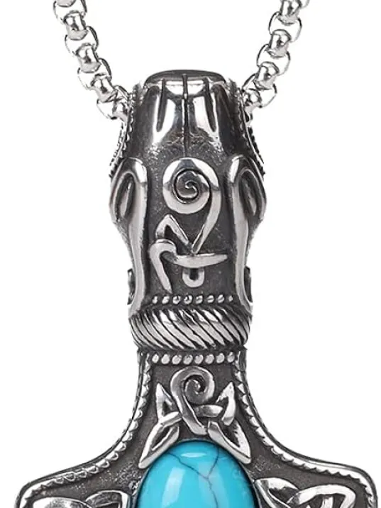 Erkek Çelik Kolye - Thorun Çekici Erkek Çelik Kolye