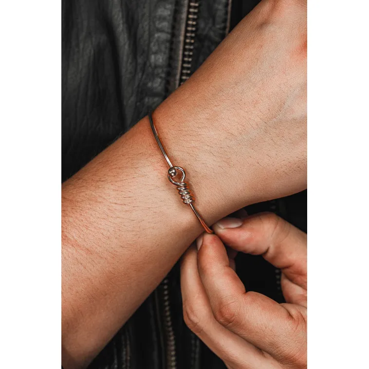 Erkek Gümüş Bileklik - El Yapımı Rose Kaplama (Kararmaz) Zahit Erkek Bileklik Kelepçe Erkek Gümüş Bileklik - El Yapımı Rose Kaplama (Kararmaz) Zahit Erkek Bileklik Kelepçe