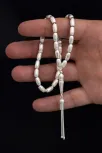 Gümüş Tespih Çizgili Büyük Boy 22gr