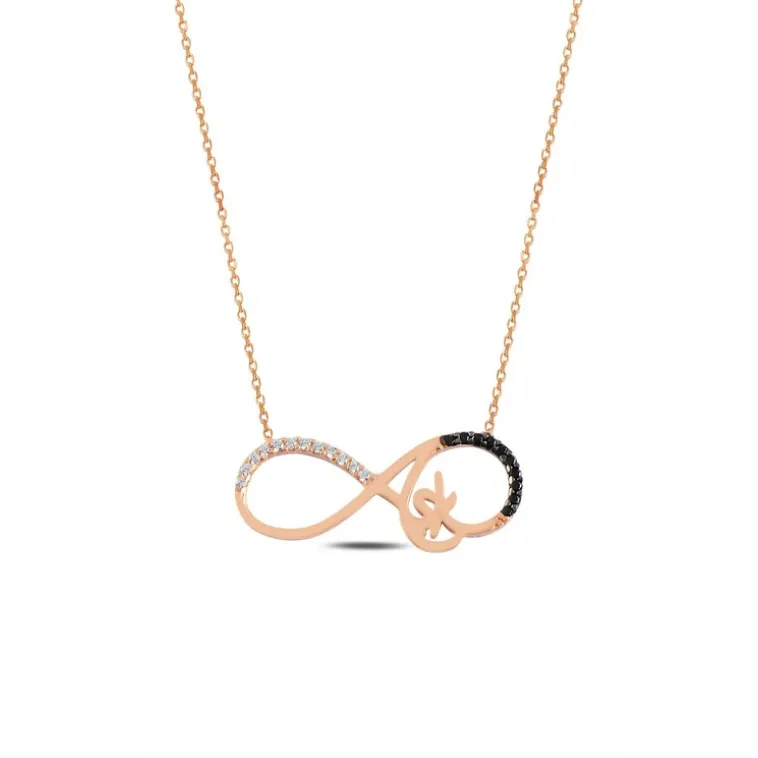 Zirkon Taşlı Rose Aşk Yazılı Model 2 Sonsuzluk Kadın Gümüş Kolye GKLASKSNSZ2-ROS Zirkon Taşlı Rose Aşk Yazılı Model 2 Sonsuzluk Kadın Gümüş Kolye GKLASKSNSZ2-ROS