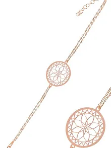 Rose Lotus Çiçeği Model Kadın Gümüş Bileklik GBLLTSCCGM1-ROS