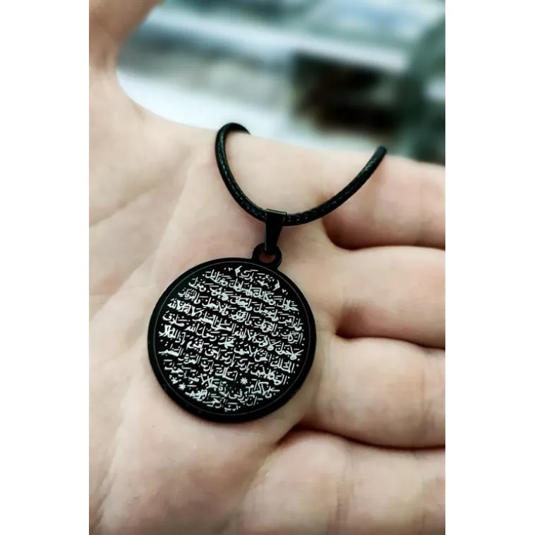 Bereket Duası Karınca Duası Bayan Erkek Siyah Çelik Kolye Deri CKLKARINCA1-SYH Bereket Duası Karınca Duası Bayan Erkek Siyah Çelik Kolye Deri CKLKARINCA1-SYH